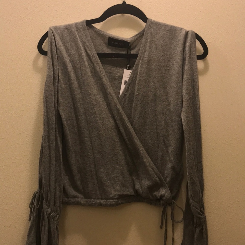 ✨NEW✨ crop/ long open sleeve shirt